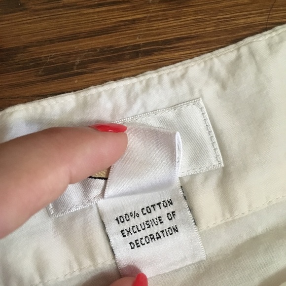 SOLD Talbots cotton embroidered floral midi skirt - Picture 9 of 11